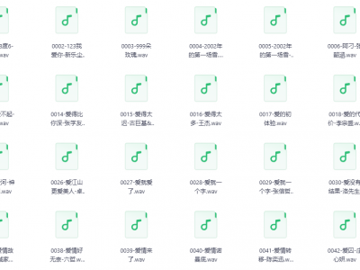 【无损音乐】1737首经典流行歌曲