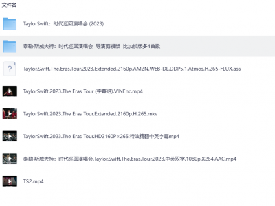 【无损音乐】Taylor Swift 2023 时代巡回演唱会3小时30分完整版
