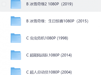 辛苦收集来的【迪士尼】系列动画139部 （蓝光珍藏版440GB)